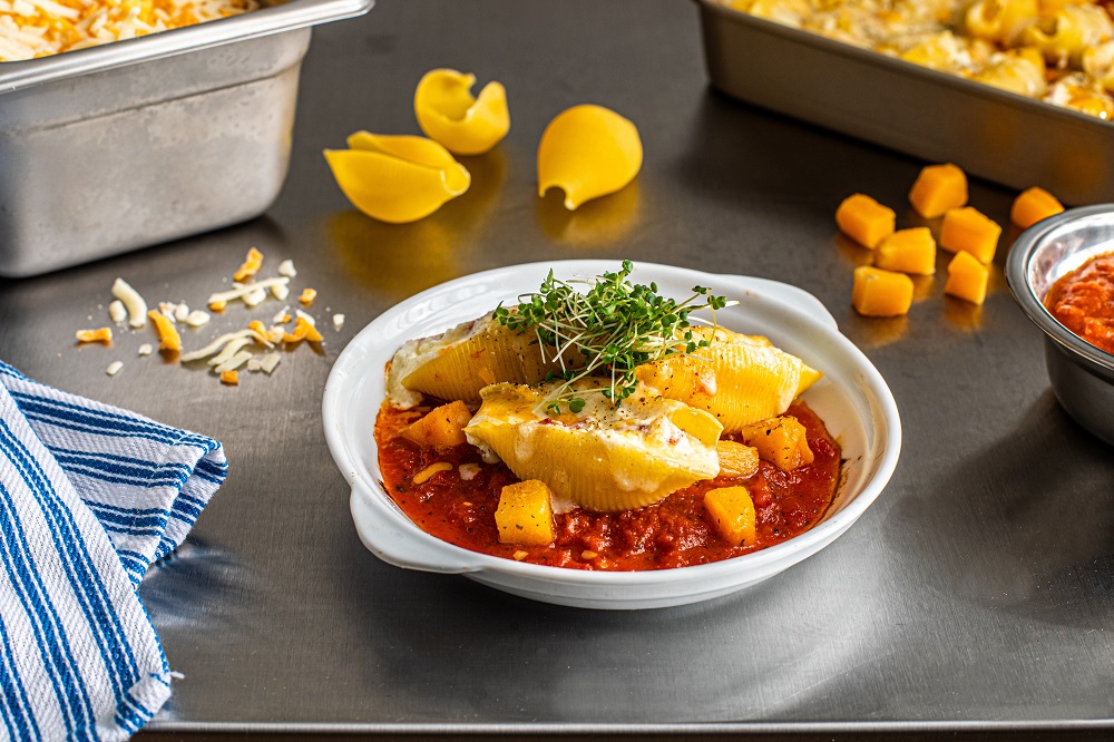 Coquilles géantes gratinées 