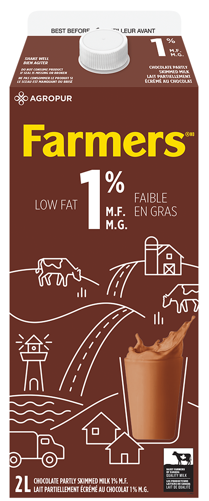 2L FARMERS LAIT AU CHOCOLAT 1%