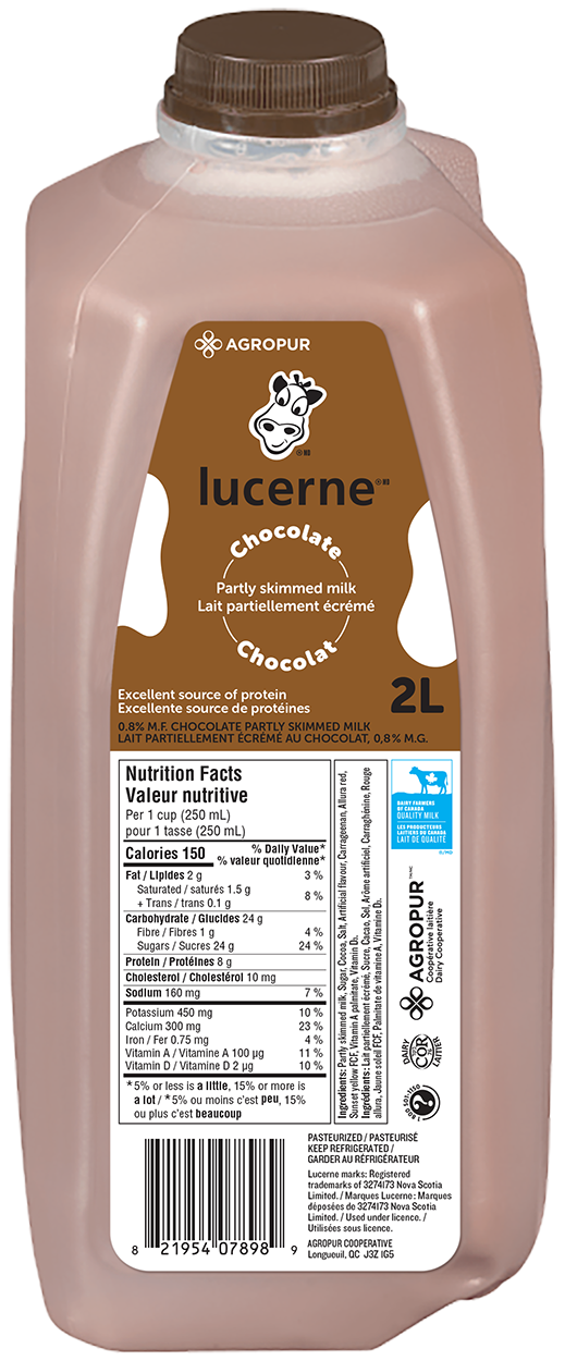 2L LUCERNE CHOCOLATE MILK JUG  0.8%