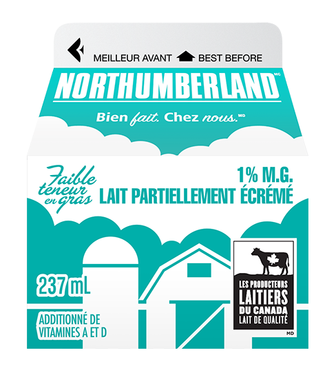 237ML NORTHUMBERLAND LAIT 1%