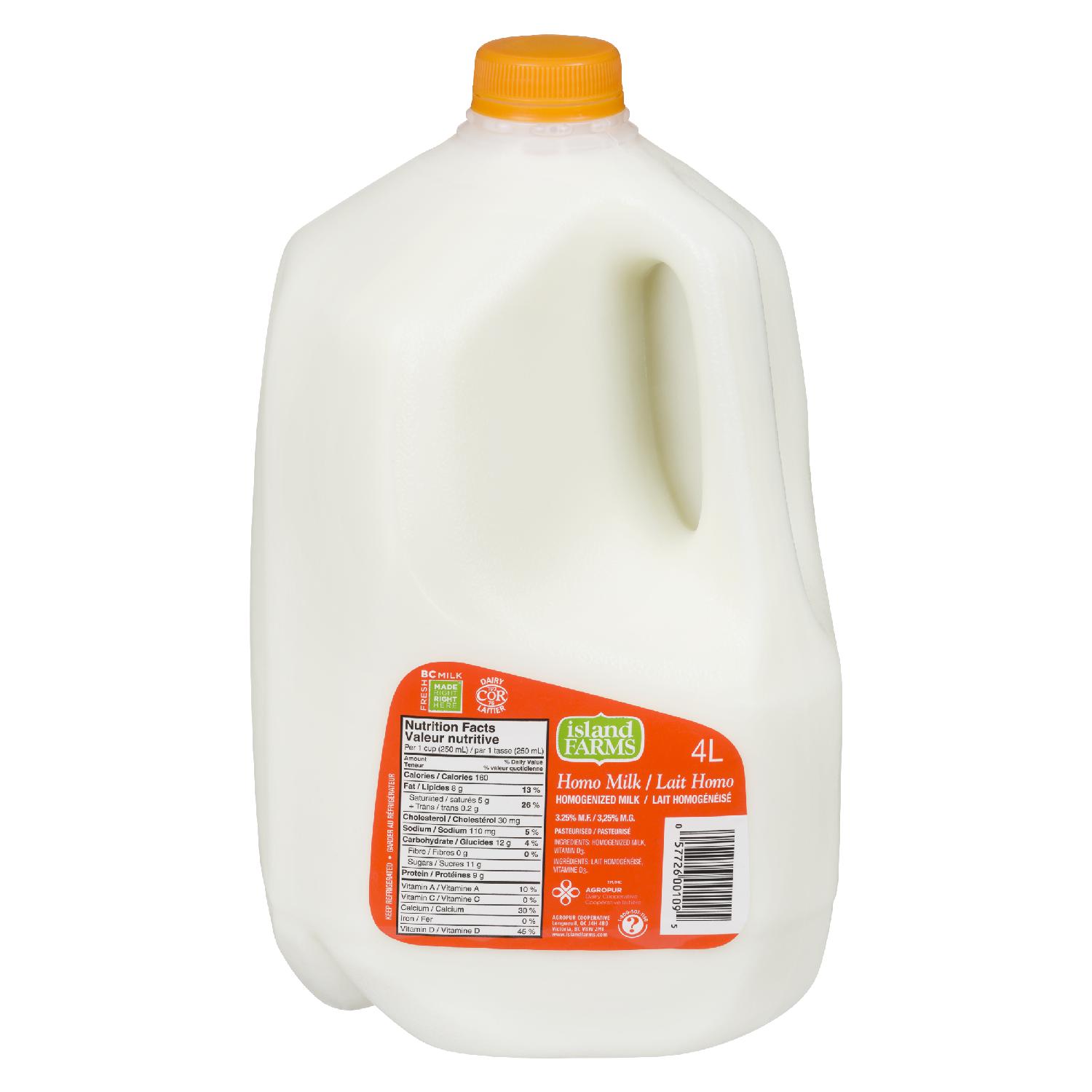 ISLAND FARMS 4L JUG HOMO | Agropur Solutions