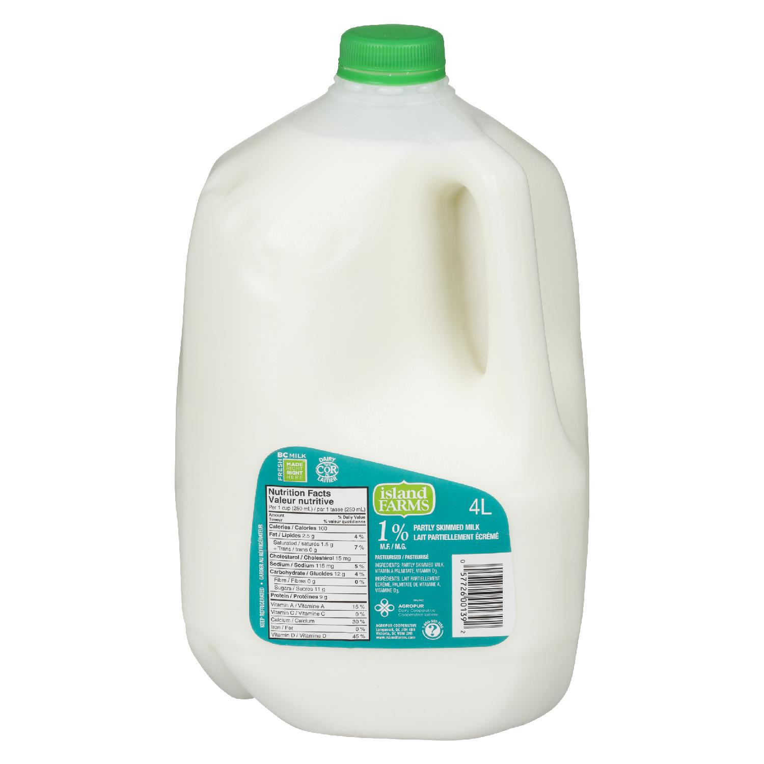 ISLAND FARMS 4L JUG 1% | Agropur Solutions