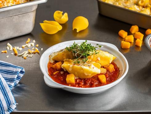 Coquilles géantes gratinées 